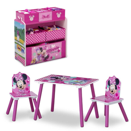 Set juego de mesa y organizador Wisly Miniie Mouse