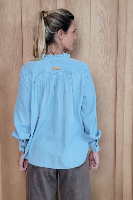 Blusa Sur Denim Celeste