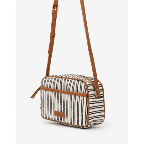 Bandolera Estampada Con Bolsillo Combinacion Bicolor