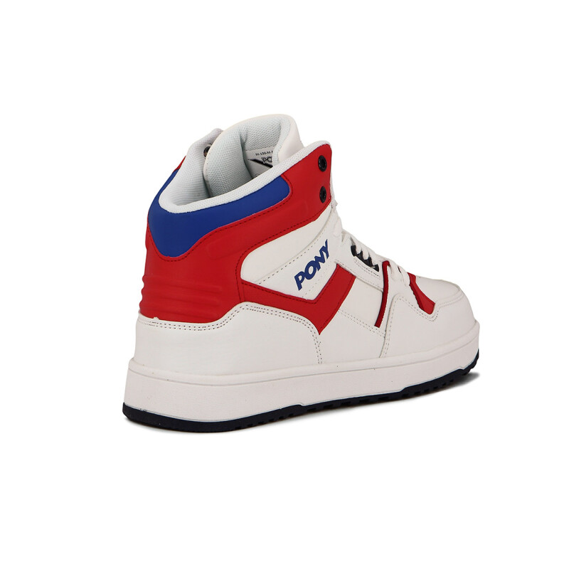 Pony Lifestyle M-100 Men-blanco/rojo Blanco-rojo
