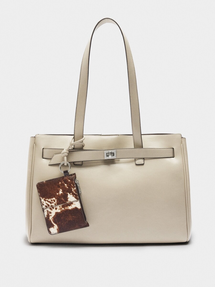 Bolso Para Portátil Con Colgante crudo