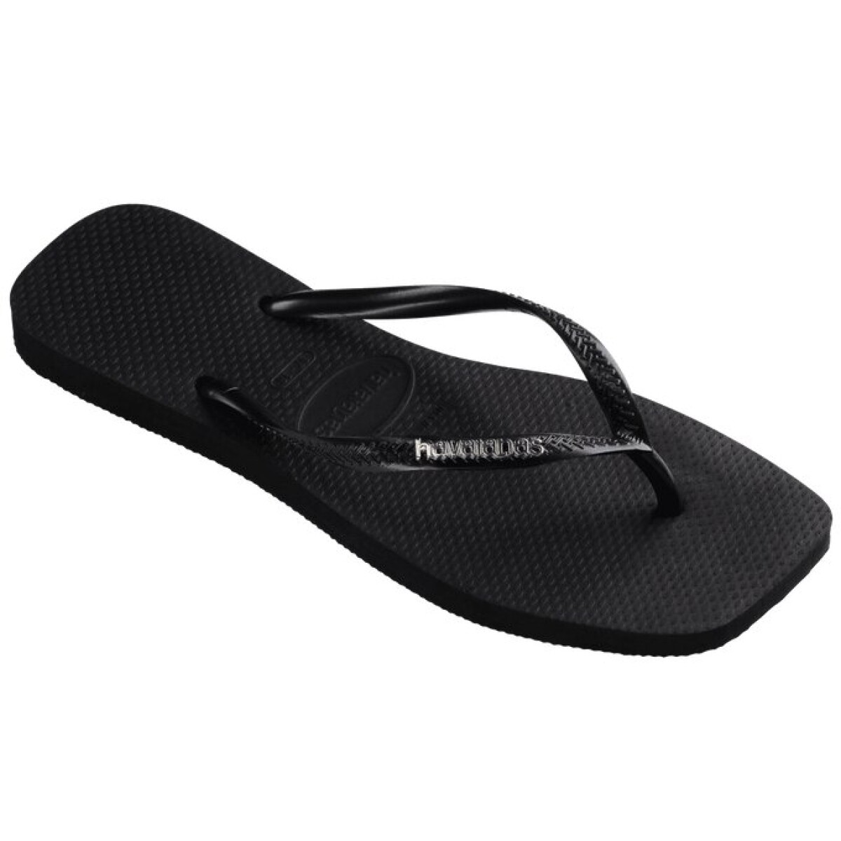 Slim Square Logo Havaianas - Negro/Plata 