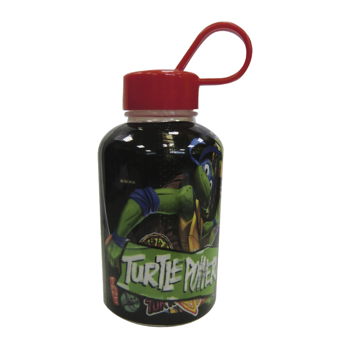 Botella Plástica Tortugas Ninjas 280ml con Agarre 