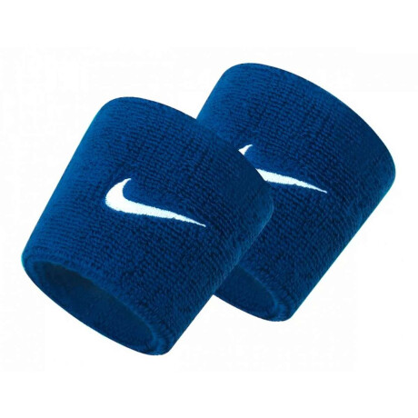 Muñequeras Tenis Nike Swoosh Wristband 2 pk Unisex Azul
