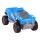 Auto a fricción Hot Wheels Pull Back Racers 13cm Camioneta Azul