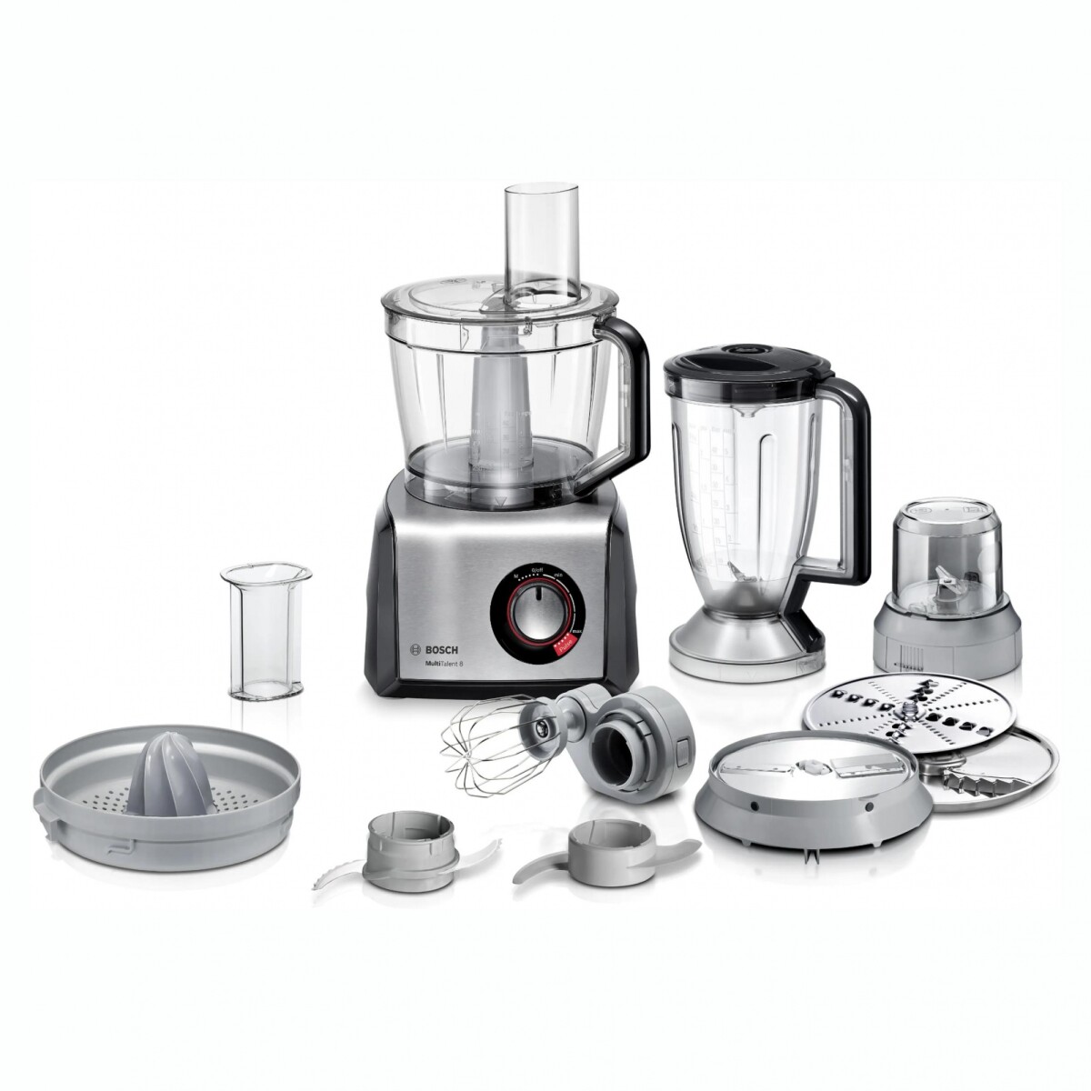 Procesadora De Alimentos BOSCH MC812M844 1250W Con Jarra Licuadora Y Accesorios 