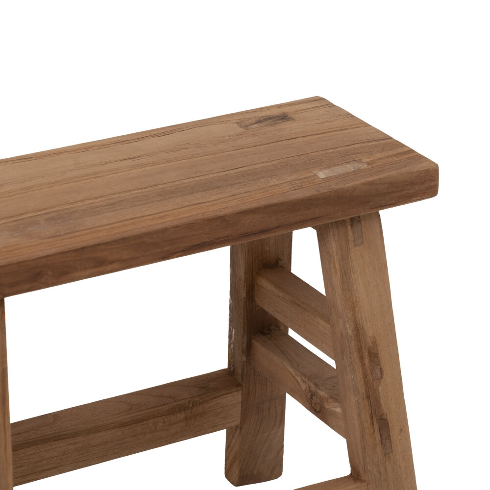 TABURETE BANGKU MADERA-DE-TECA NATURAL-BEIGE NATURAL