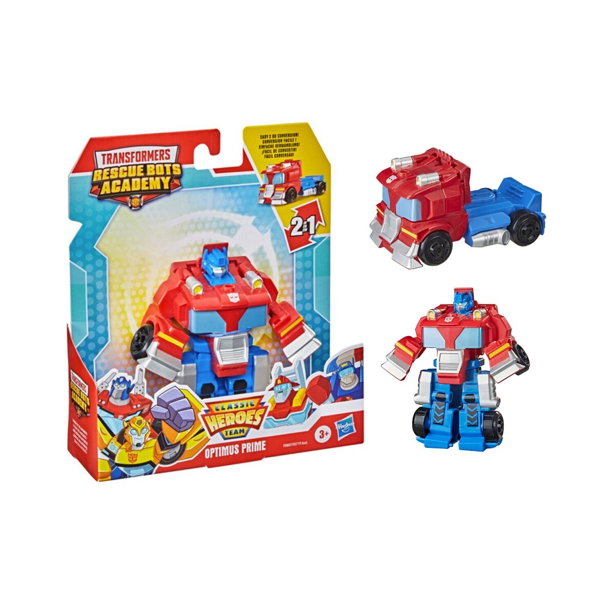Figura Transformers Rescue Bots Academy 11cm Hasbro Original - Optimus Prime 