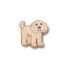 Jibbitz Golden Doodle Puppy Multicolor