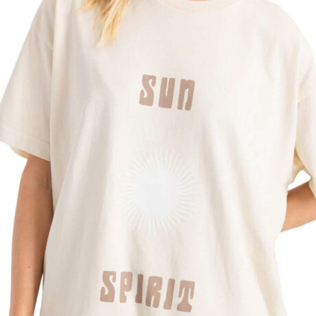 Remera Roark Sun Oversized Beige
