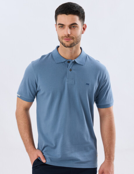 REMERA POLO LISA PIQUÉ Piedra