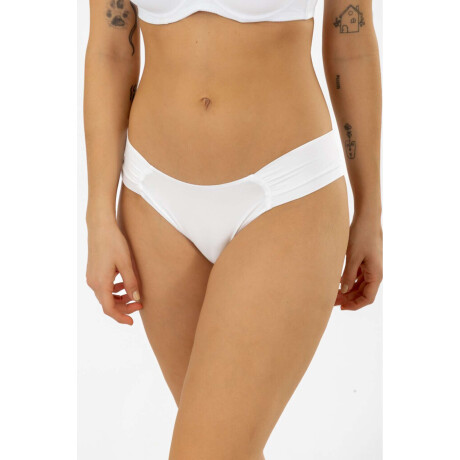 Bikini frunce sacks Blanco