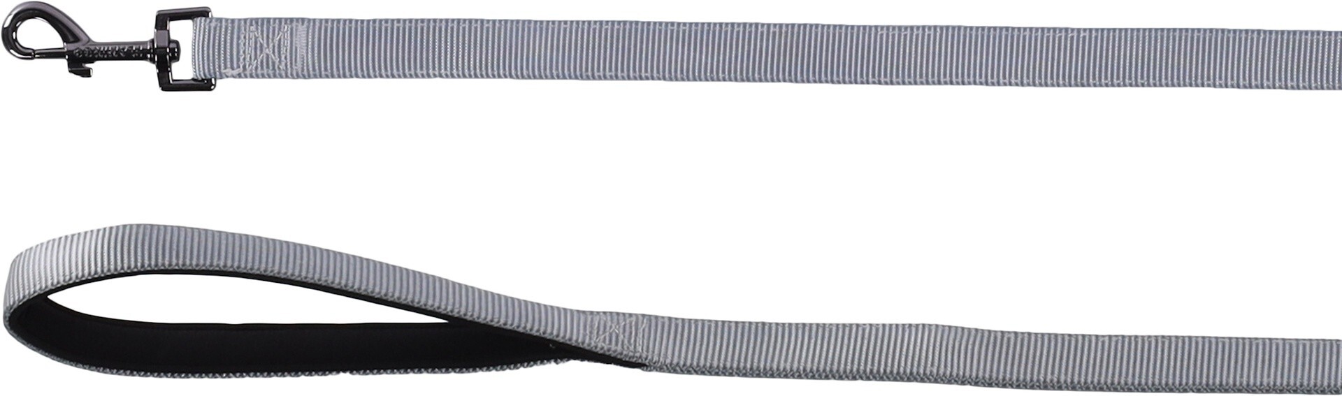 CORREA PARA PERROS FLAMINGO MUNI GRIS 2M 25MM 