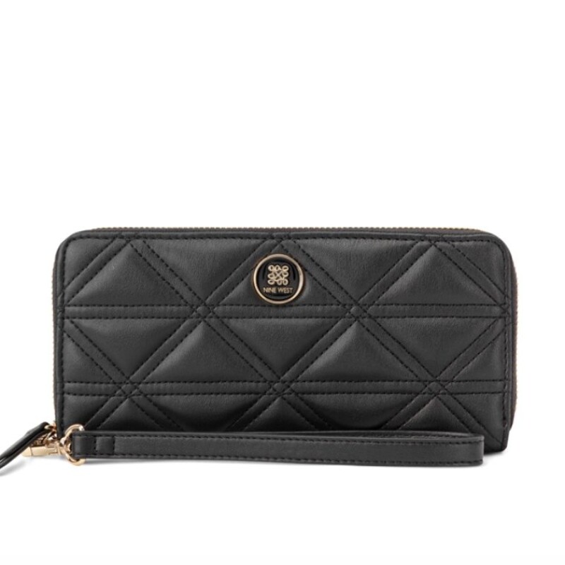 Small Leather Goods Harland Slg Zip Arnd Wrslt Wlt Black