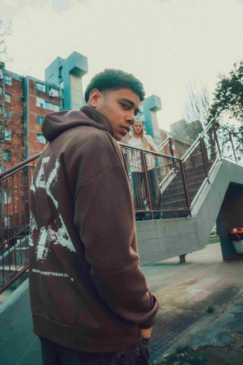 Hoodie Religión - Marron 