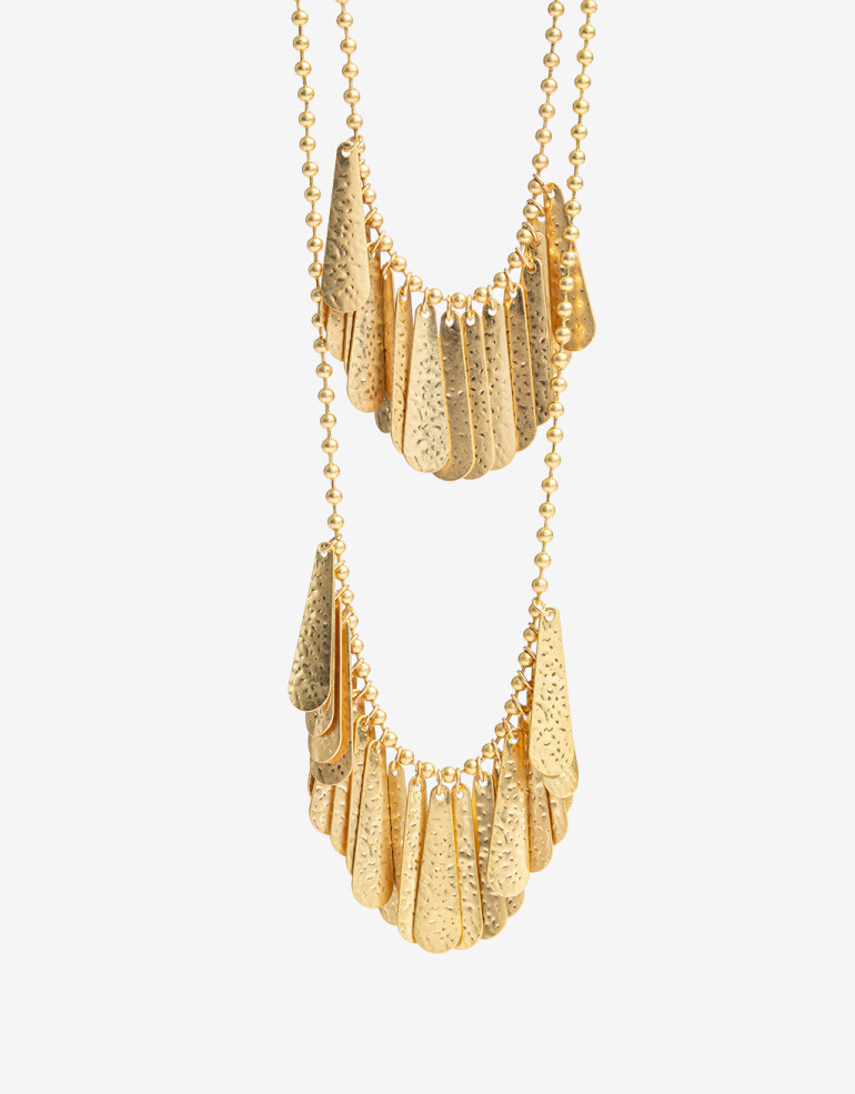 Collares Largos Metal Collar Largo Antique Gold - Dorado Antique Gold