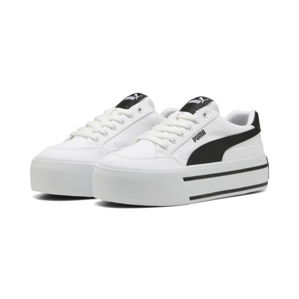 Championes PUMA Court Classic Platform Mujer 402329 01 Blanco-negro