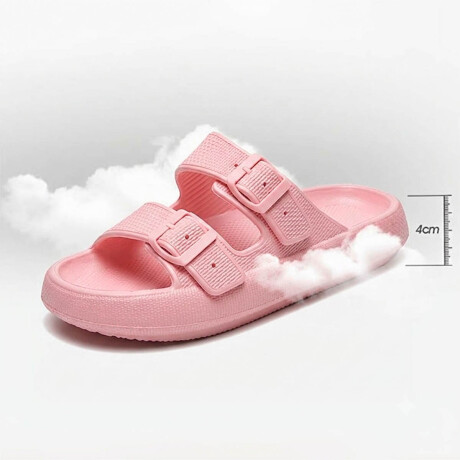 Sandalia Chancleta Hebilla Antideslizante Cómoda Rosa