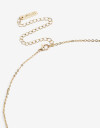 Collares Cortos Strass Collar Corto Con Cubic - Dorado