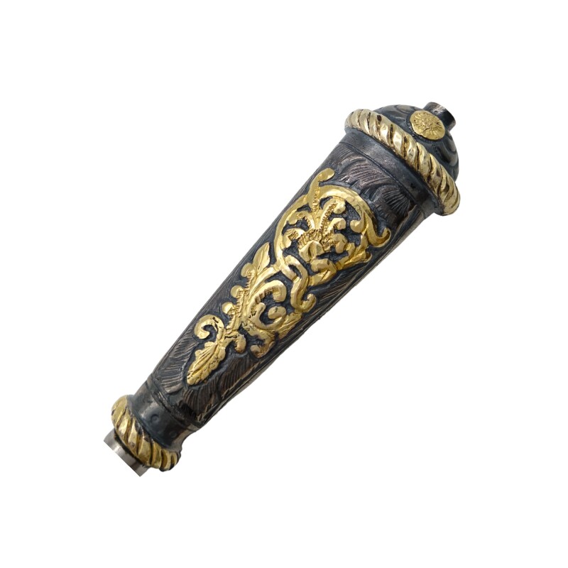 CUCHILLO CRIOLLO PLATA Y ORO 04 cccrpo04