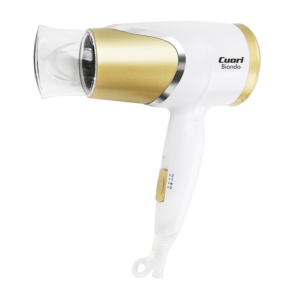 Secador de pelo plegable Cuori Biondo 1200W - Blanco 