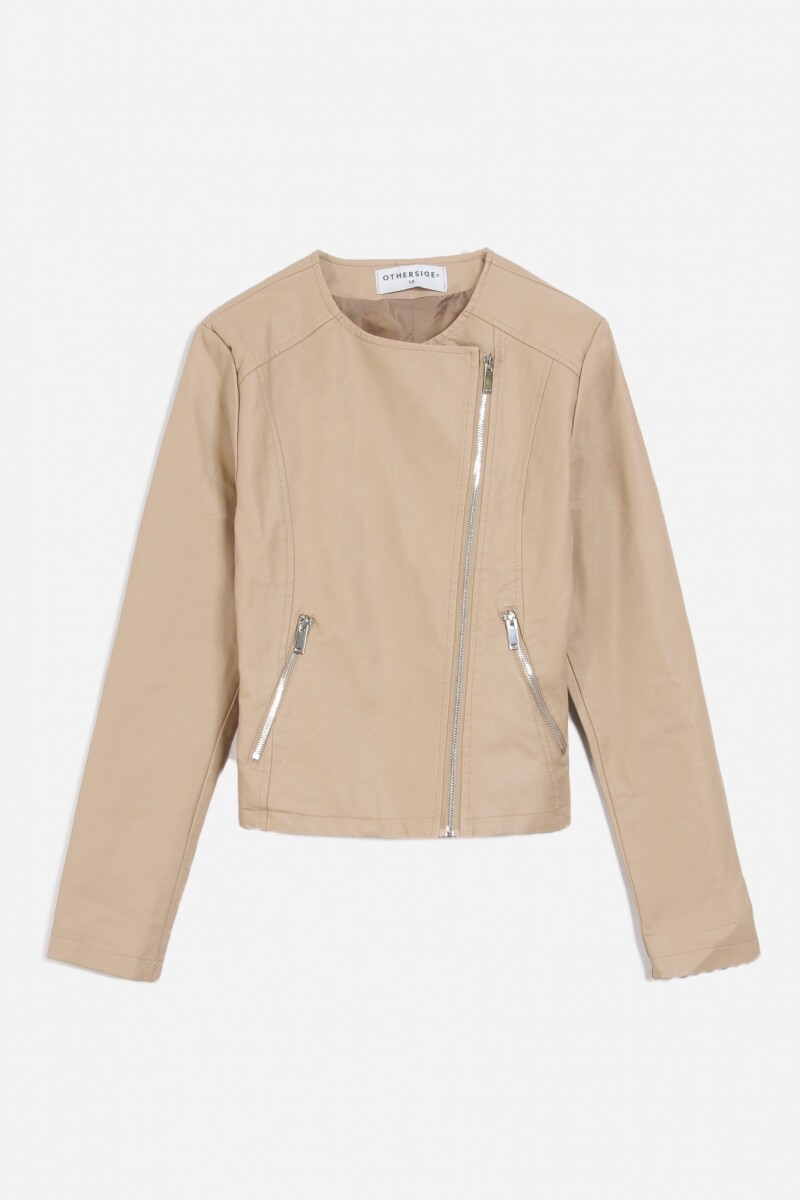 Campera biker - Tostado 