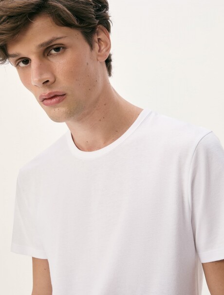 CAMISETA MANGA CORTA SLIM BLANCO