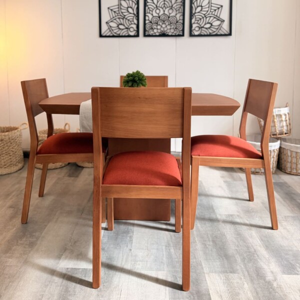 Juego de Comedor Ovvo con 4 sillas Nini Juego de Comedor Ovvo con 4 sillas Nini