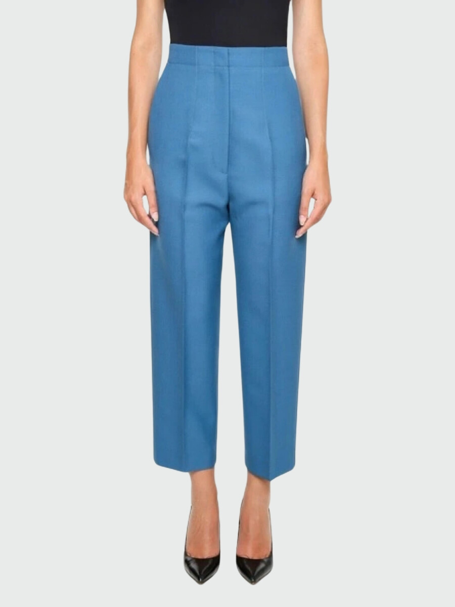 Pantalón clásico de lana, Celine - Celeste 
