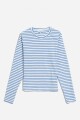 Remera cuello a la base AZUL