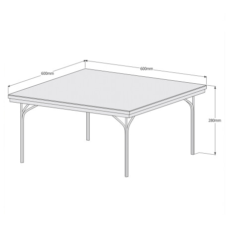Mesa de Living con espejo Mesa de Living con espejo