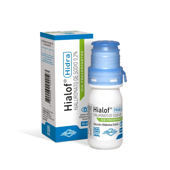 HIALOF HIDRA SOL OFTALM. CJ X 10 ML. única