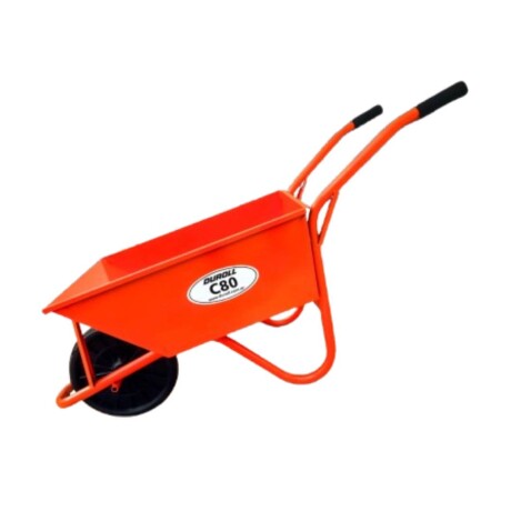 CARRETILLA CALIBRADA 80 LT REF DUROLL RUEDA MACIZA Sin color
