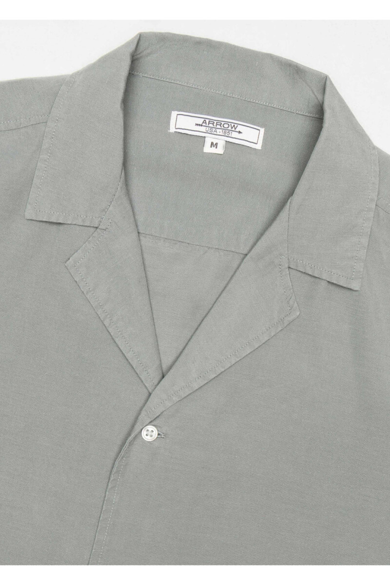 Camisa Arrow Lino Cotton Manga Corta VERDE