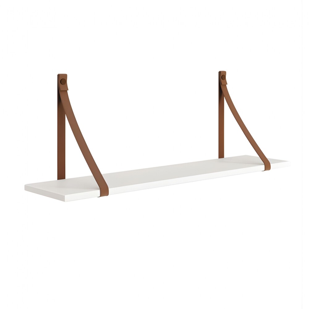 Estantería flotante largo infantil - Luna Blanco