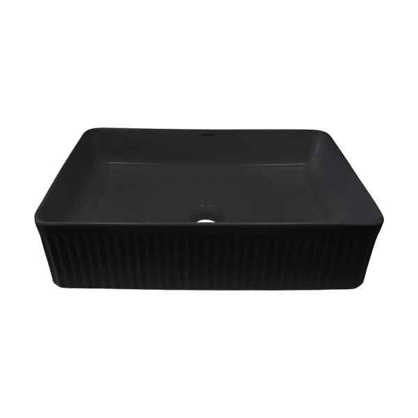 BACHA DE APOYO RECTANGULAR COLOR NEGRO MATE Bacha De Apoyo Rectangular Color Negro Mate
