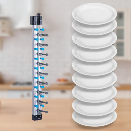 Soporte de pared para Platos 9 unidades Soporte de pared para Platos 9 unidades