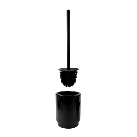 Cepillo para inodoro con base de ceramica negra Cepillo para inodoro con base de ceramica negra