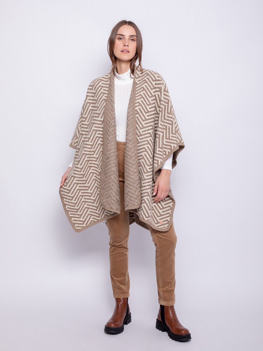 PONCHO EGAÑA - Beige 