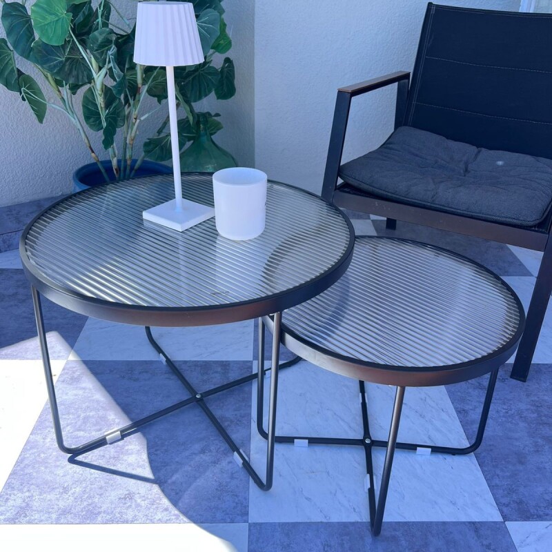 Set x2 mesas LUNA Negra