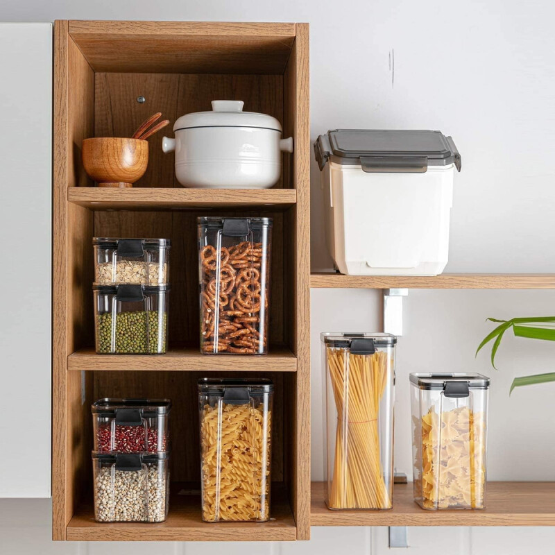 Set 4 Tarros Recipientes Hermeticos Para Cocina Blanco