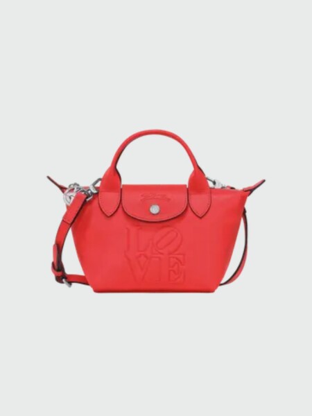 Longchamp -Cartera de cuero con logo grabado en relieve 0