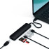 SATECHI HUB 7en1 USB-C Slim Ethernet - Black SATECHI HUB 7en1 USB-C Slim Ethernet - Black