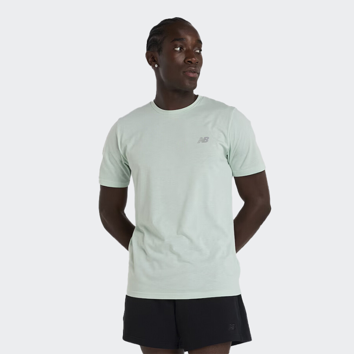 Remera New Balance Essentials Heathertech - Verde 