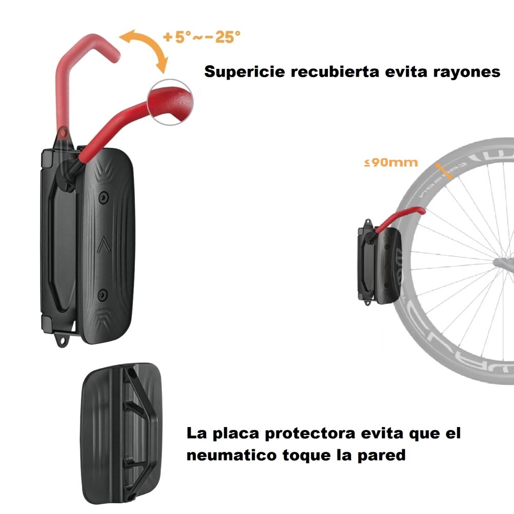 Soporte Para Bicicleta De Pared Vertical Giratorio Soporte Para Bicicleta De Pared Vertical Giratorio