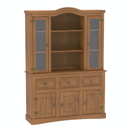 Cristalero Armario Lumax Aparador 5 puertas 3 cajones madera maciza Cristalero Armario Lumax Aparador 5 puertas 3 cajones madera maciza