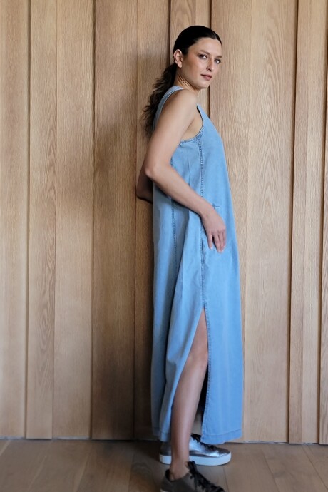 Vestido Formentera Denim celeste