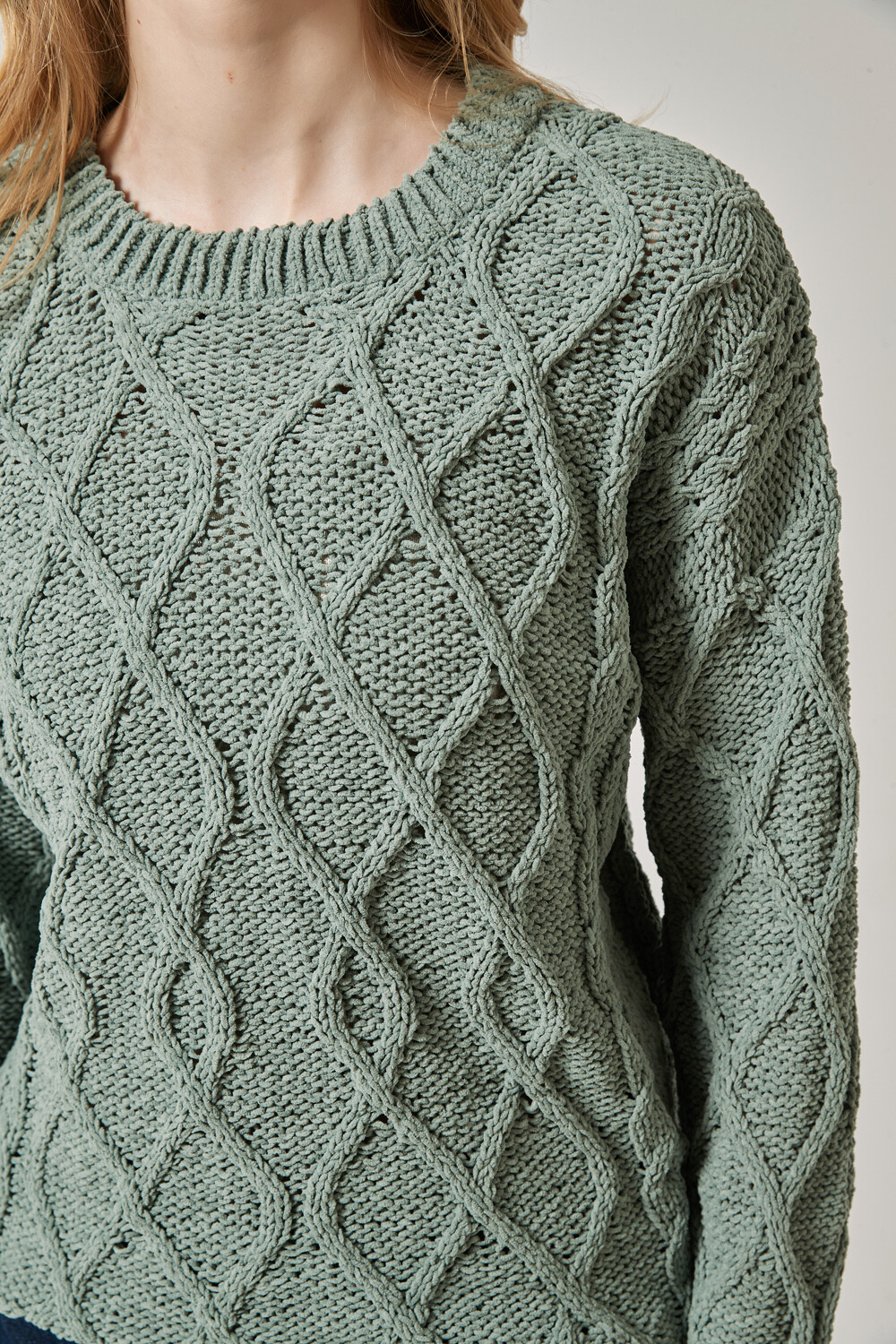 Sweater Loanina Verde Grisaceo