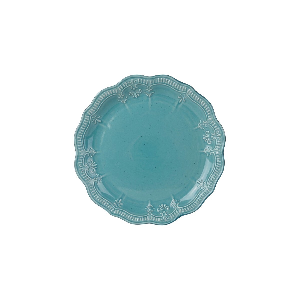PLATO CERAMICA VERDE P/POSTRE 20.5CM 
