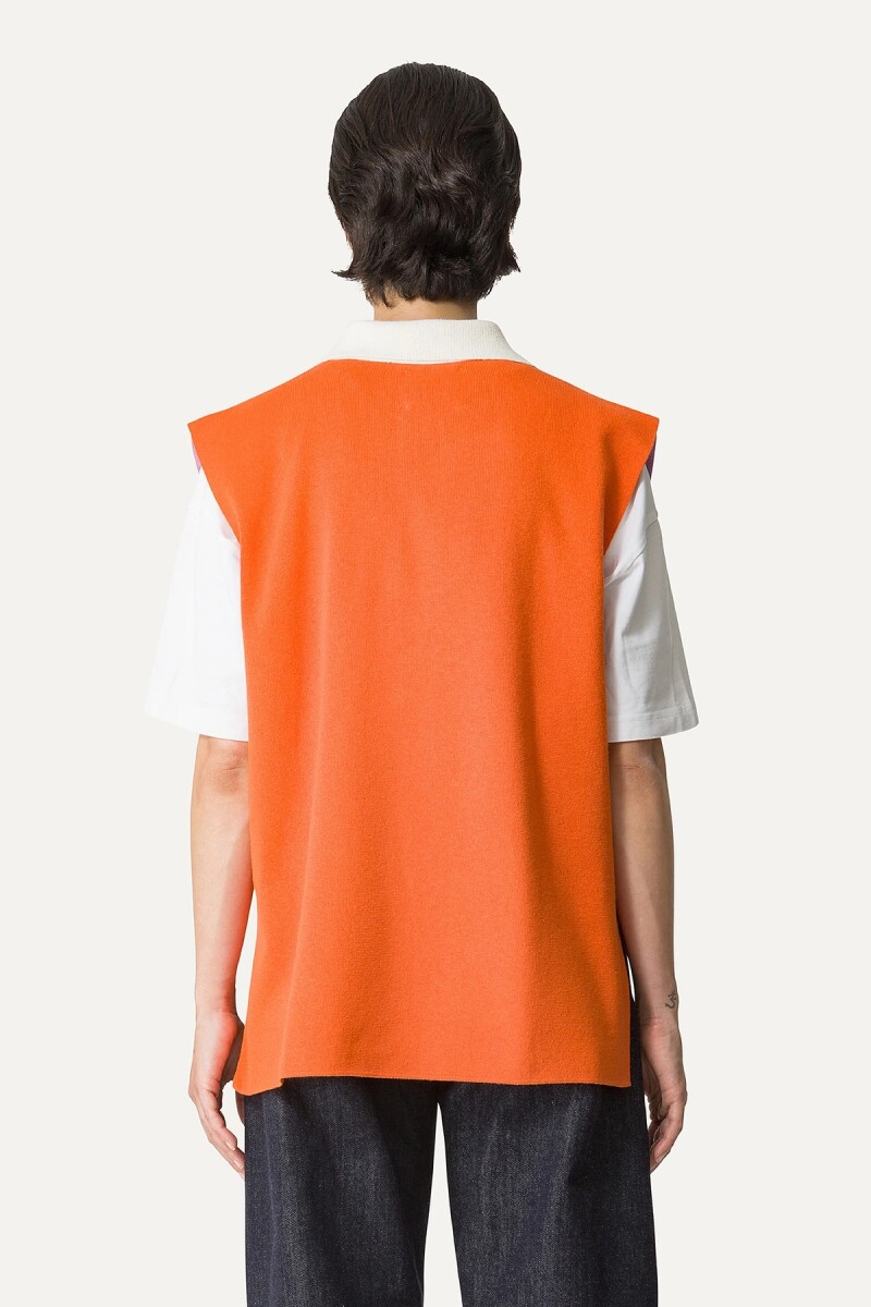 TOP CHALECO TEJIDO Lila